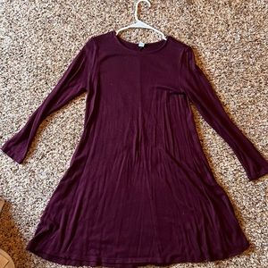 Maroon old navy swing dress